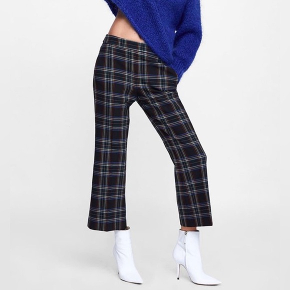 Zara Woman’s Size 6 plaid Pants - Picture 1 of 9